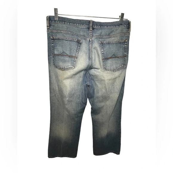 Structure Low Boot Mens Mid Rise Wide Leg Blue Jeans Size 36x30 - Picture 2 of 6